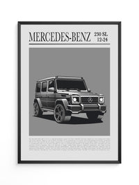 Mercedes G Wagen Illustration Grau