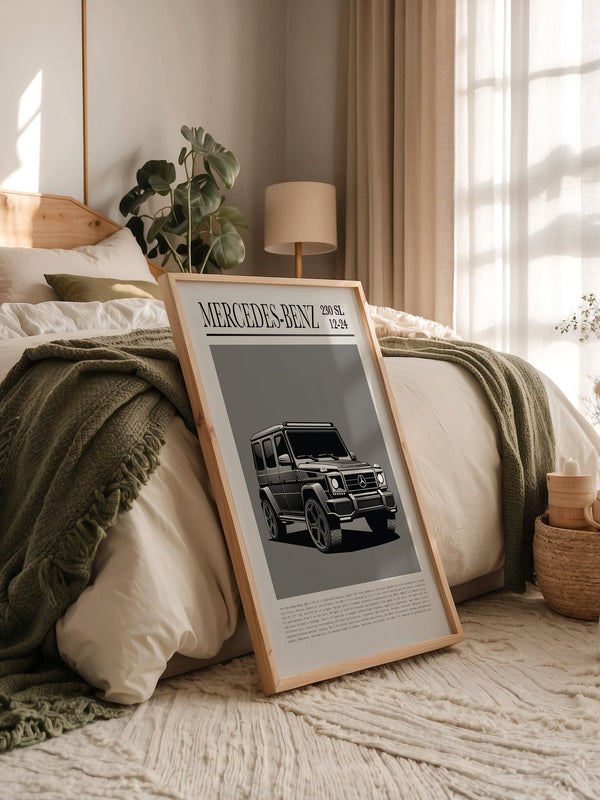 Mercedes G Wagen Illustration Grau