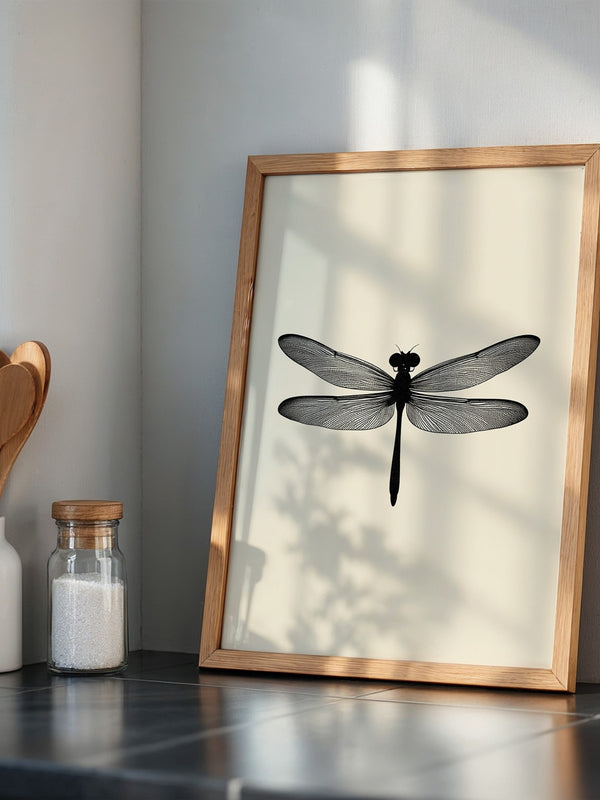Libelle Minimalistisch Grafik