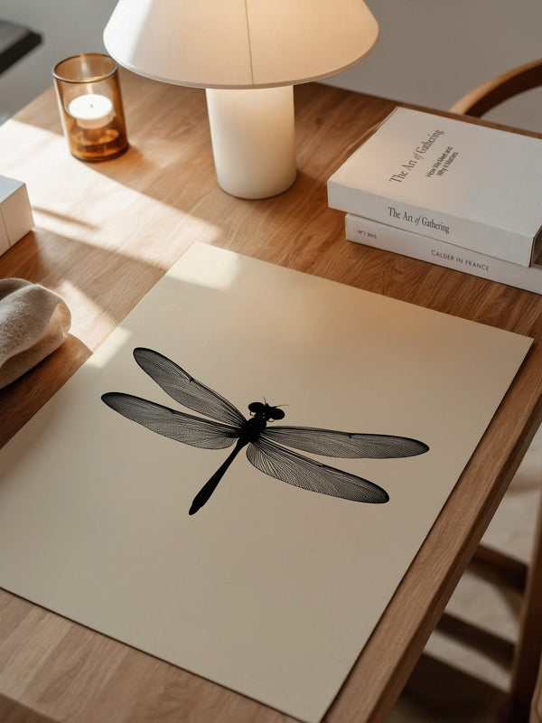 Libelle Minimalistisch Grafik