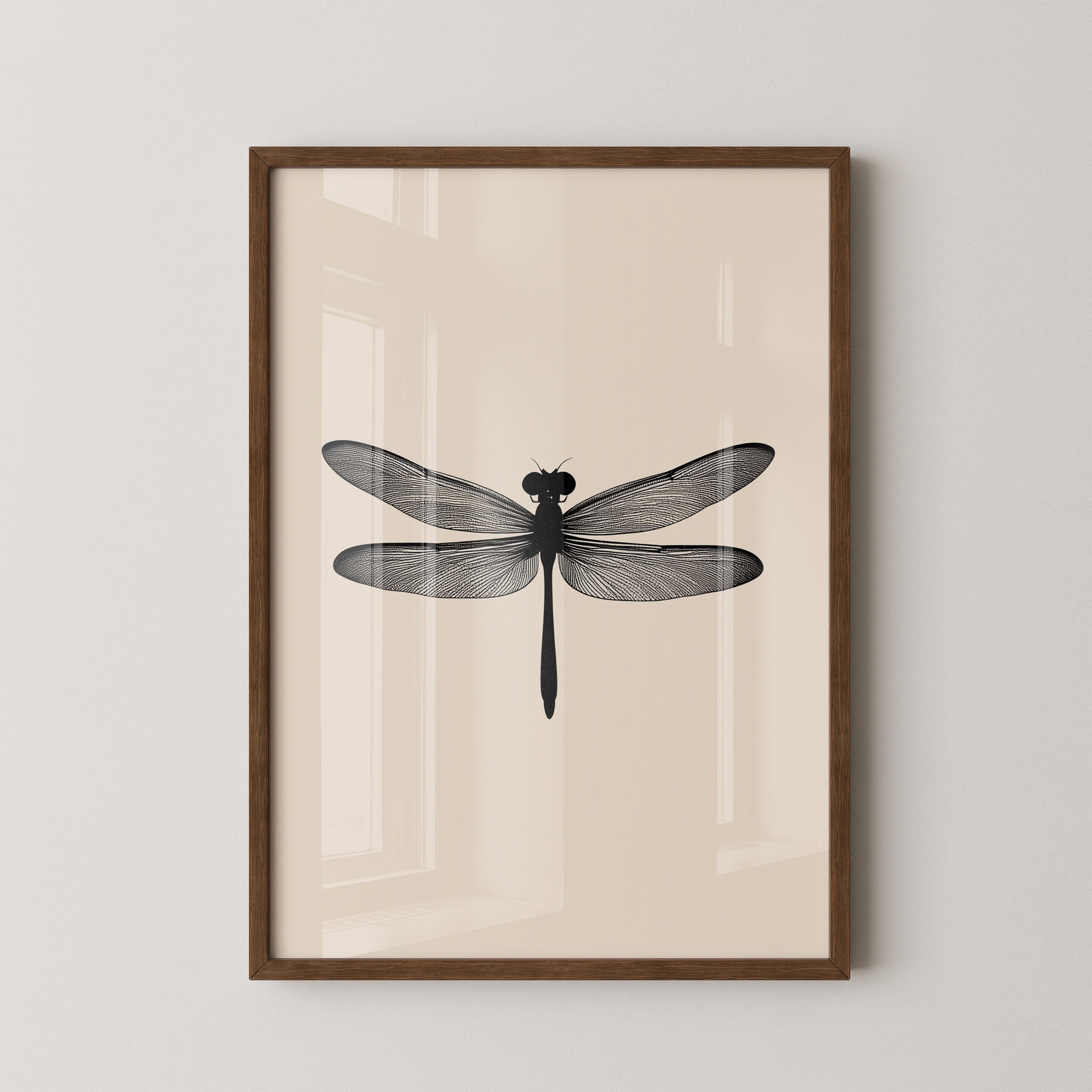 Libelle Minimalistisch Grafik