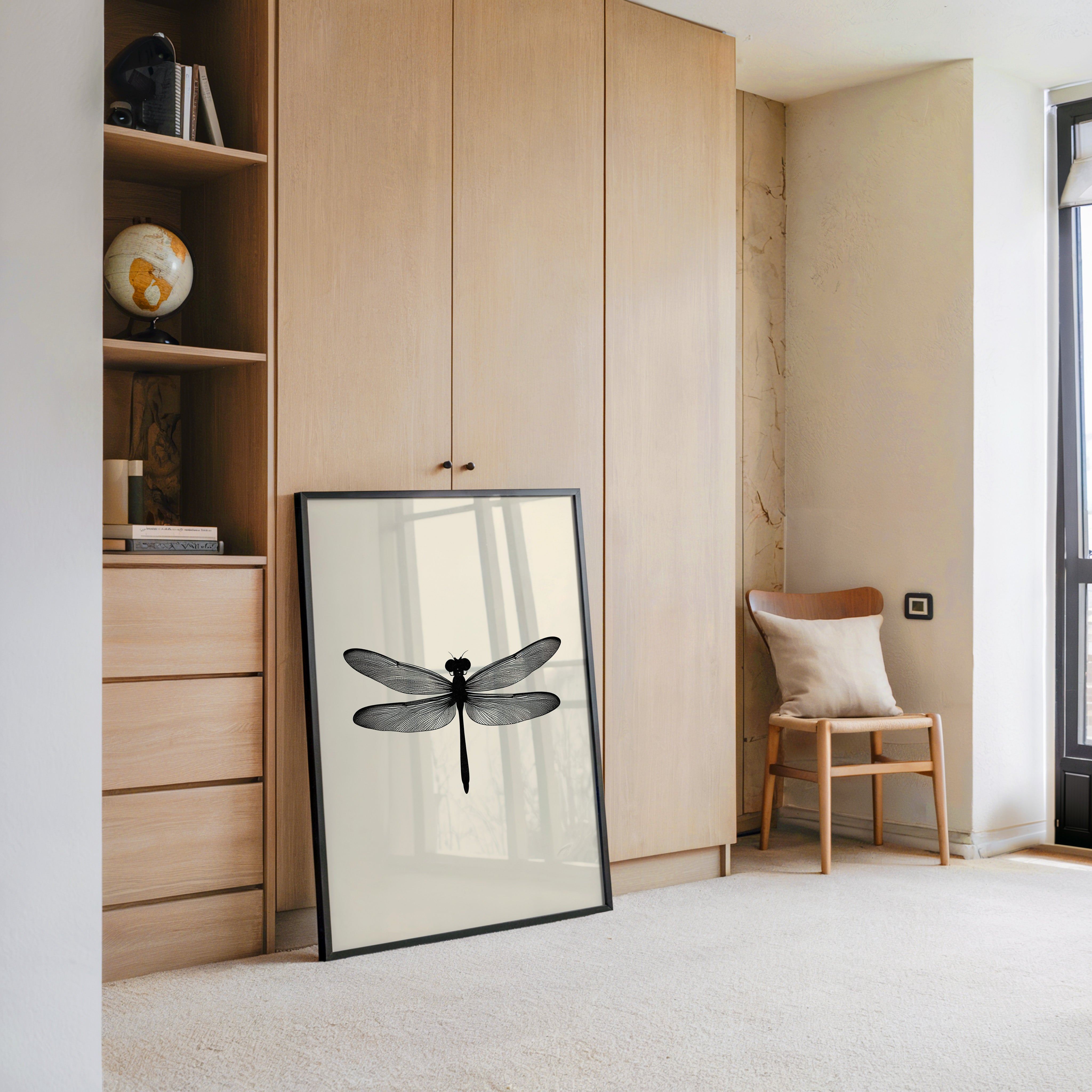 Libelle Minimalistisch Grafik