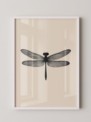 Libelle Minimalistisch Grafik