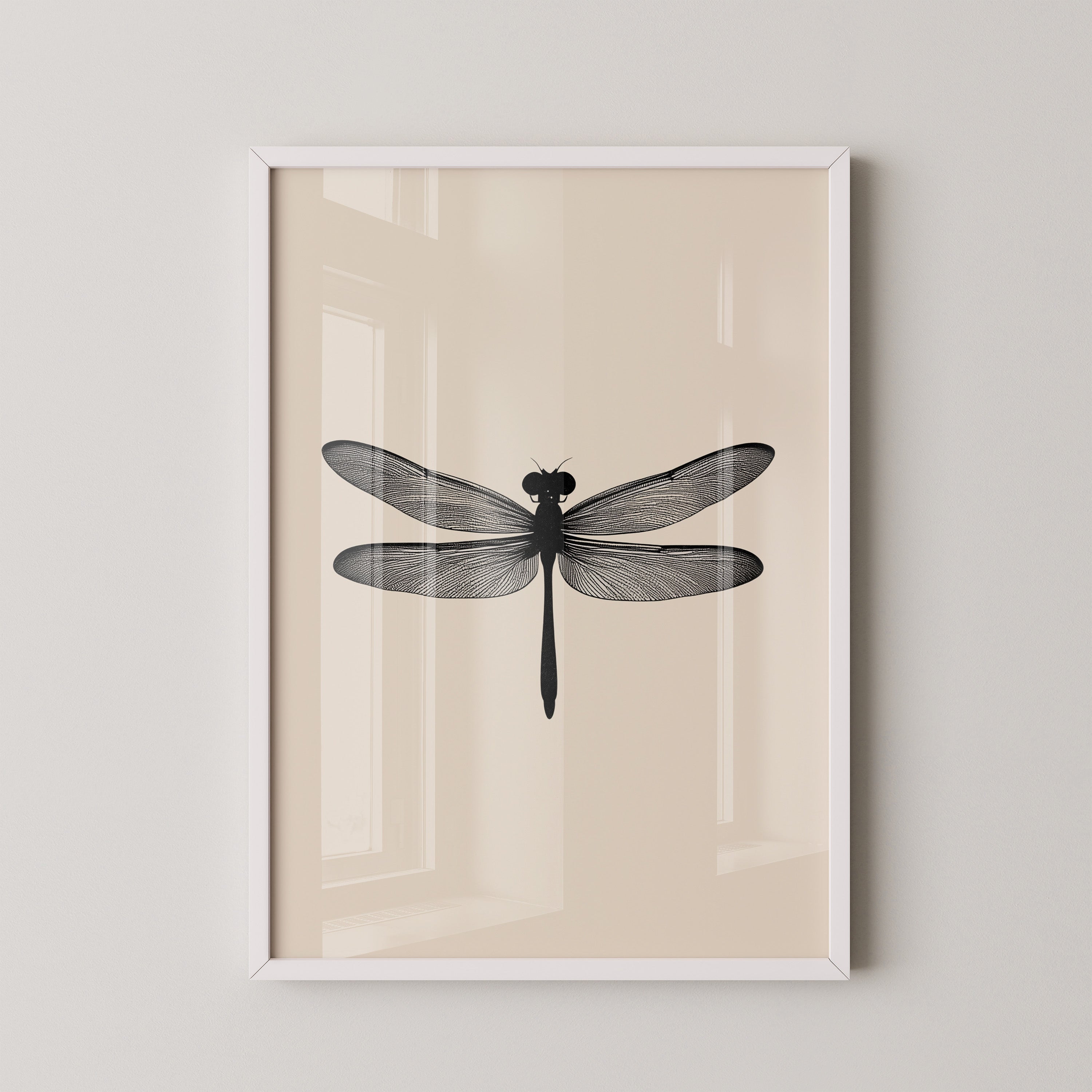 Libelle Minimalistisch Grafik