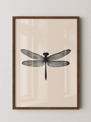 Libelle Minimalistisch Grafik