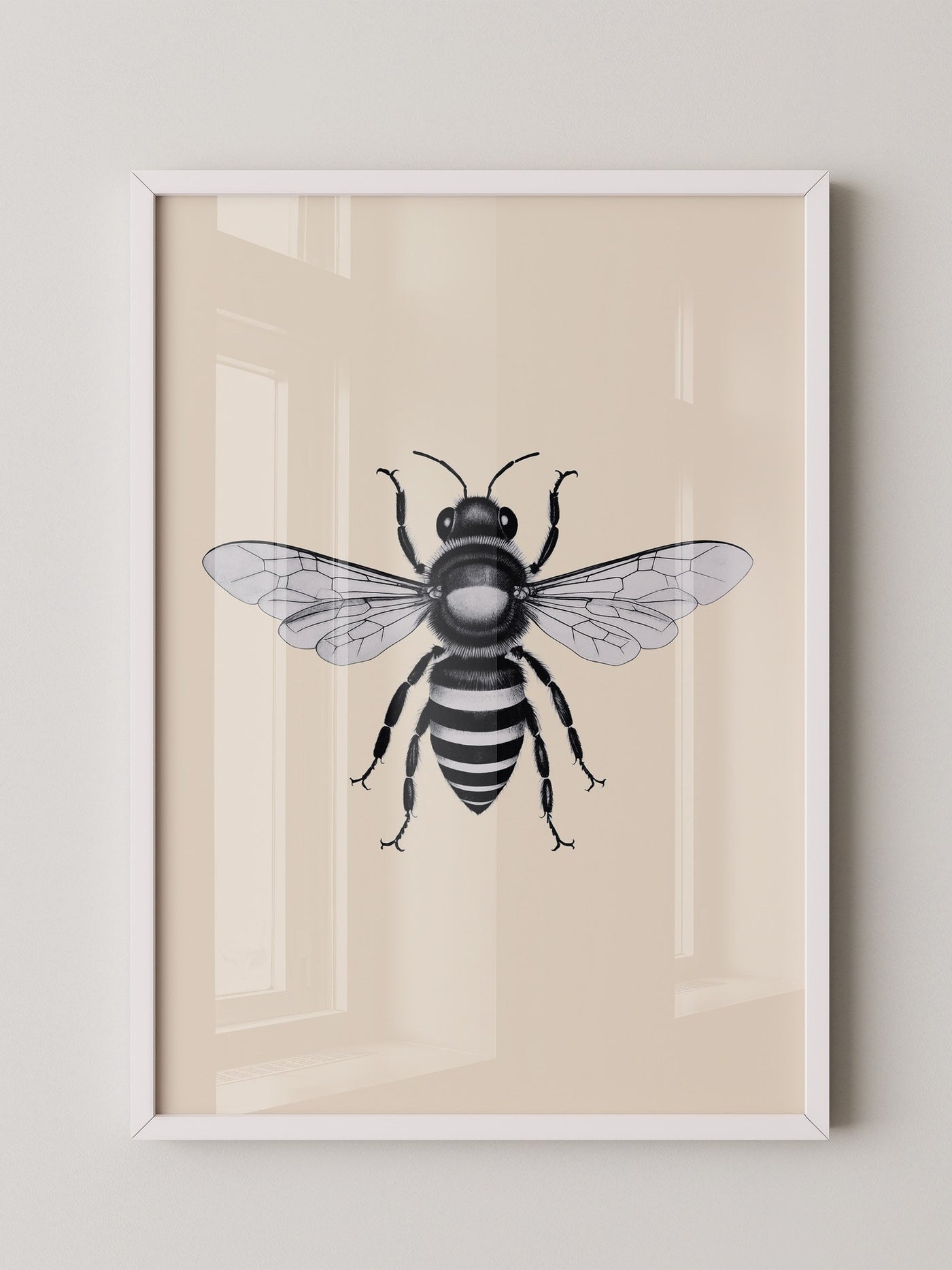 Biene Schwarzweiß Zeichnung