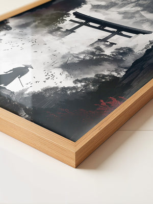 Samurai Torii Nebelrot