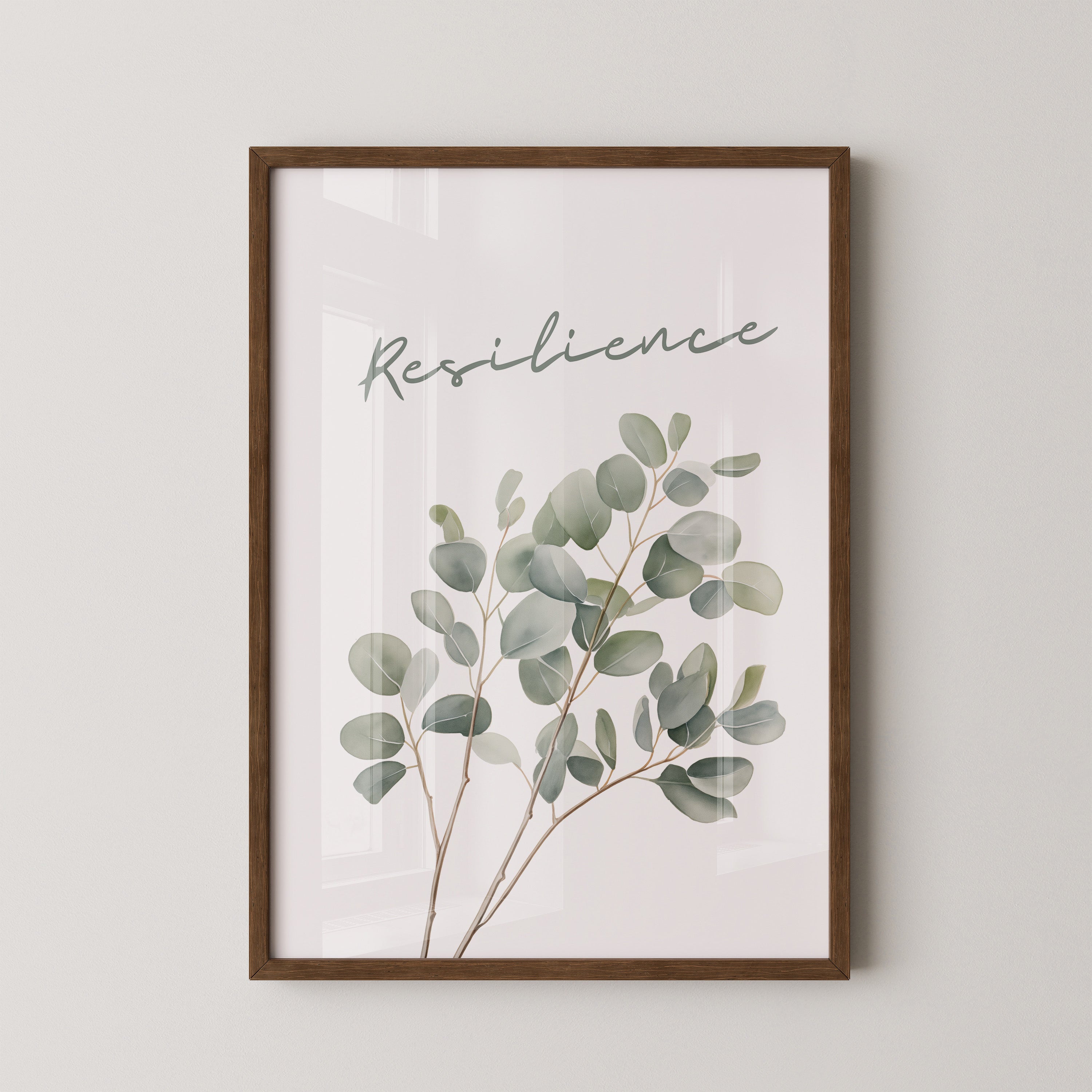 Eukalyptuszweige Aquarell