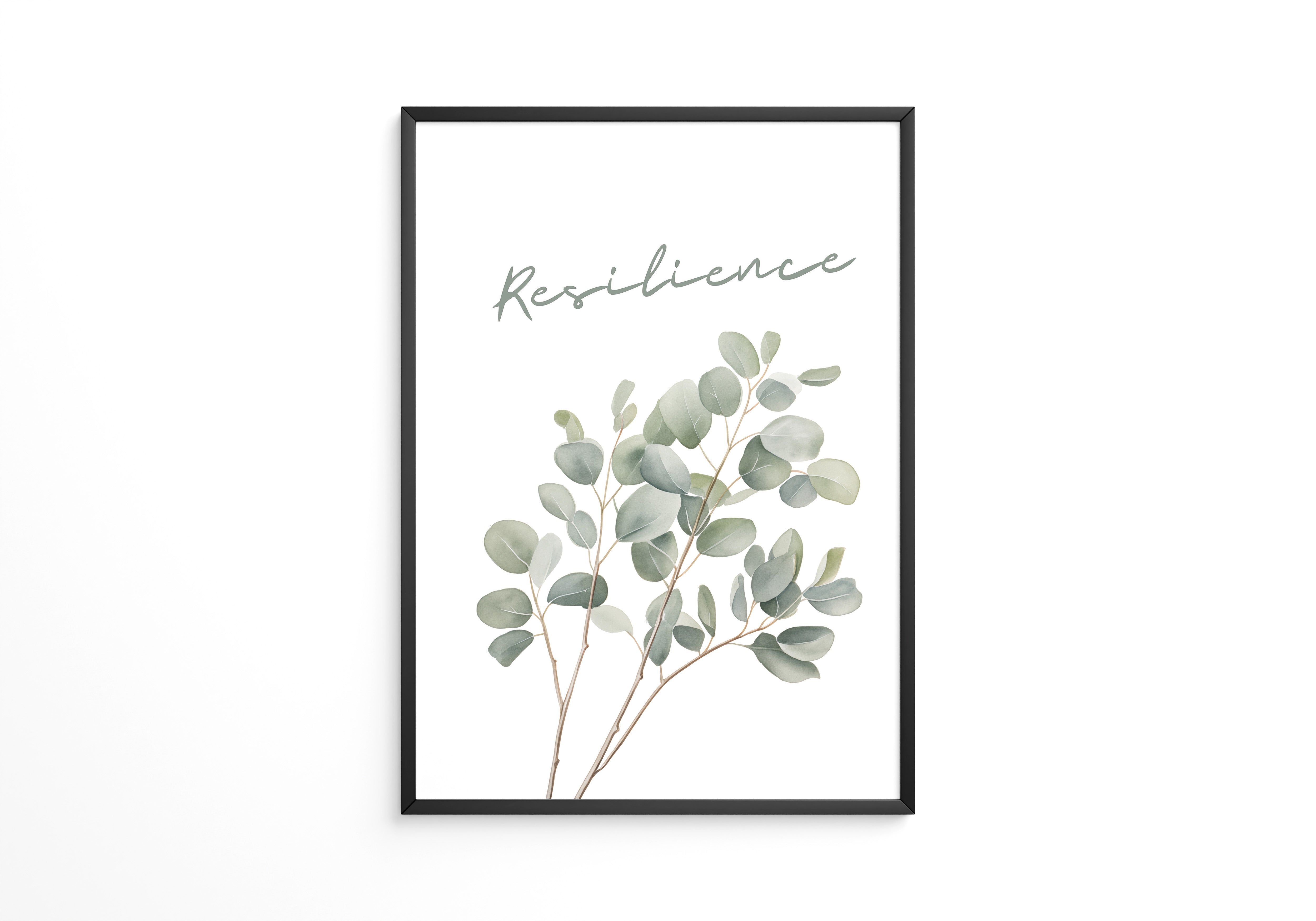 Eukalyptuszweige Aquarell