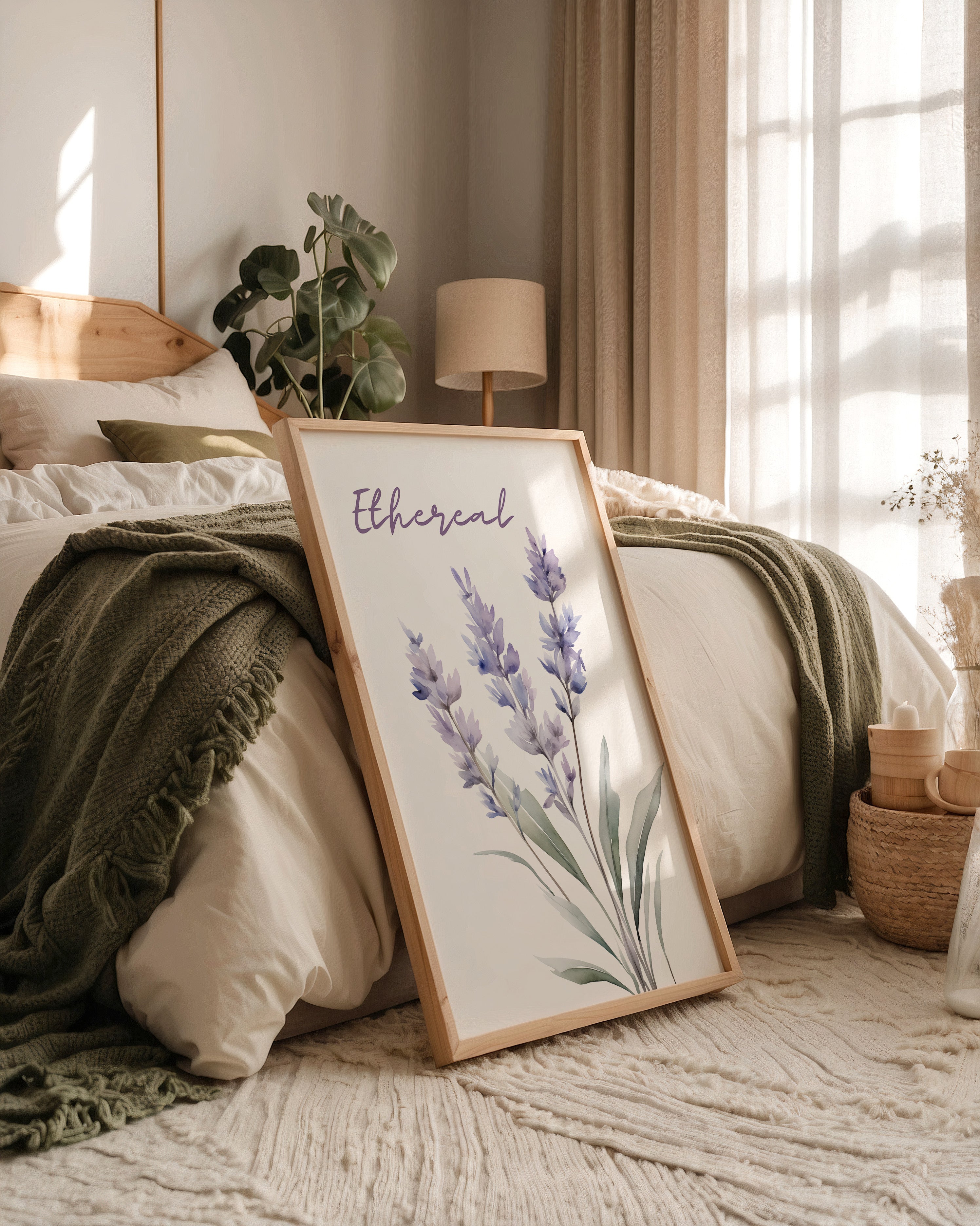 Lavendel Aquarell Pastell