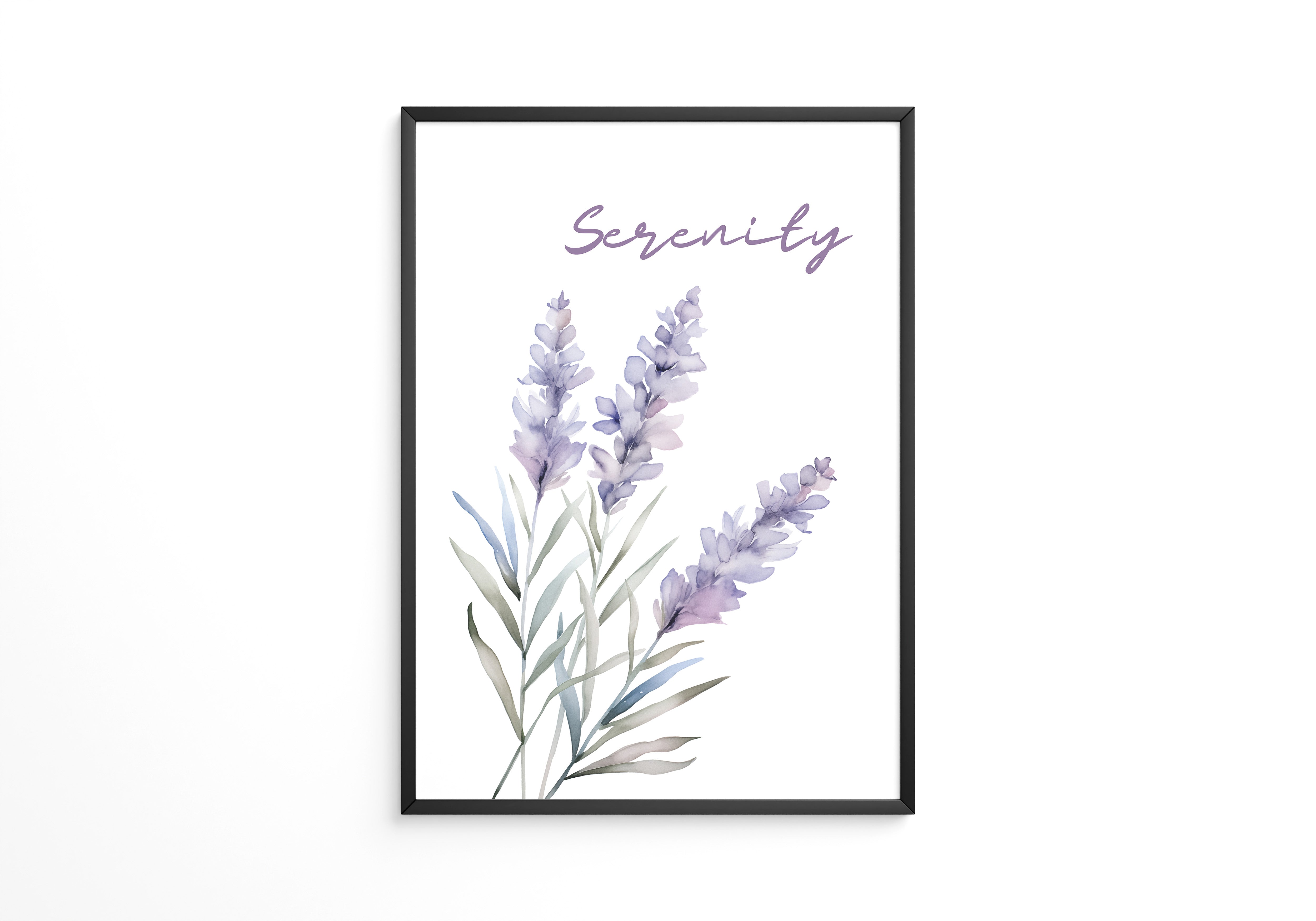 Lavendel Blüten Aquarell