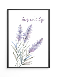 Lavendel Blüten Aquarell