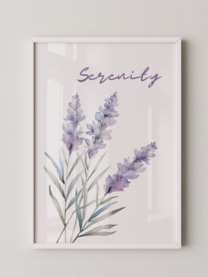 Lavendel Blüten Aquarell