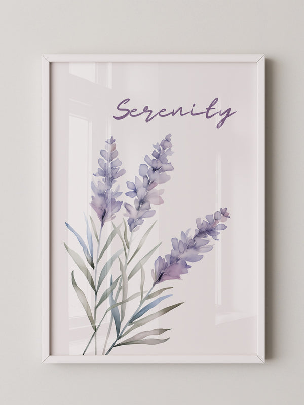 Lavendel Blüten Aquarell