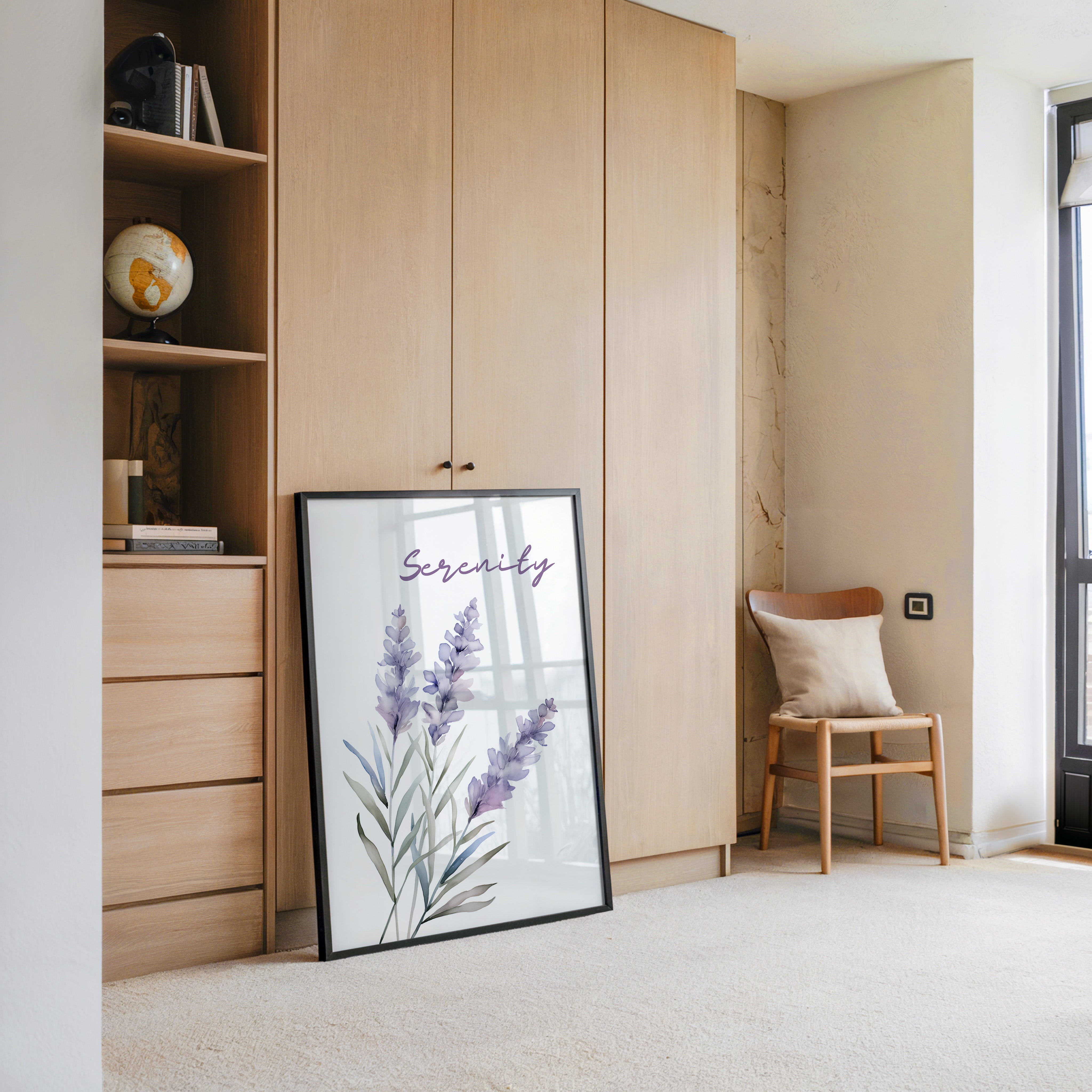 Lavendel Blüten Aquarell