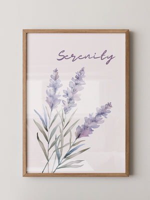 Lavendel Blüten Aquarell