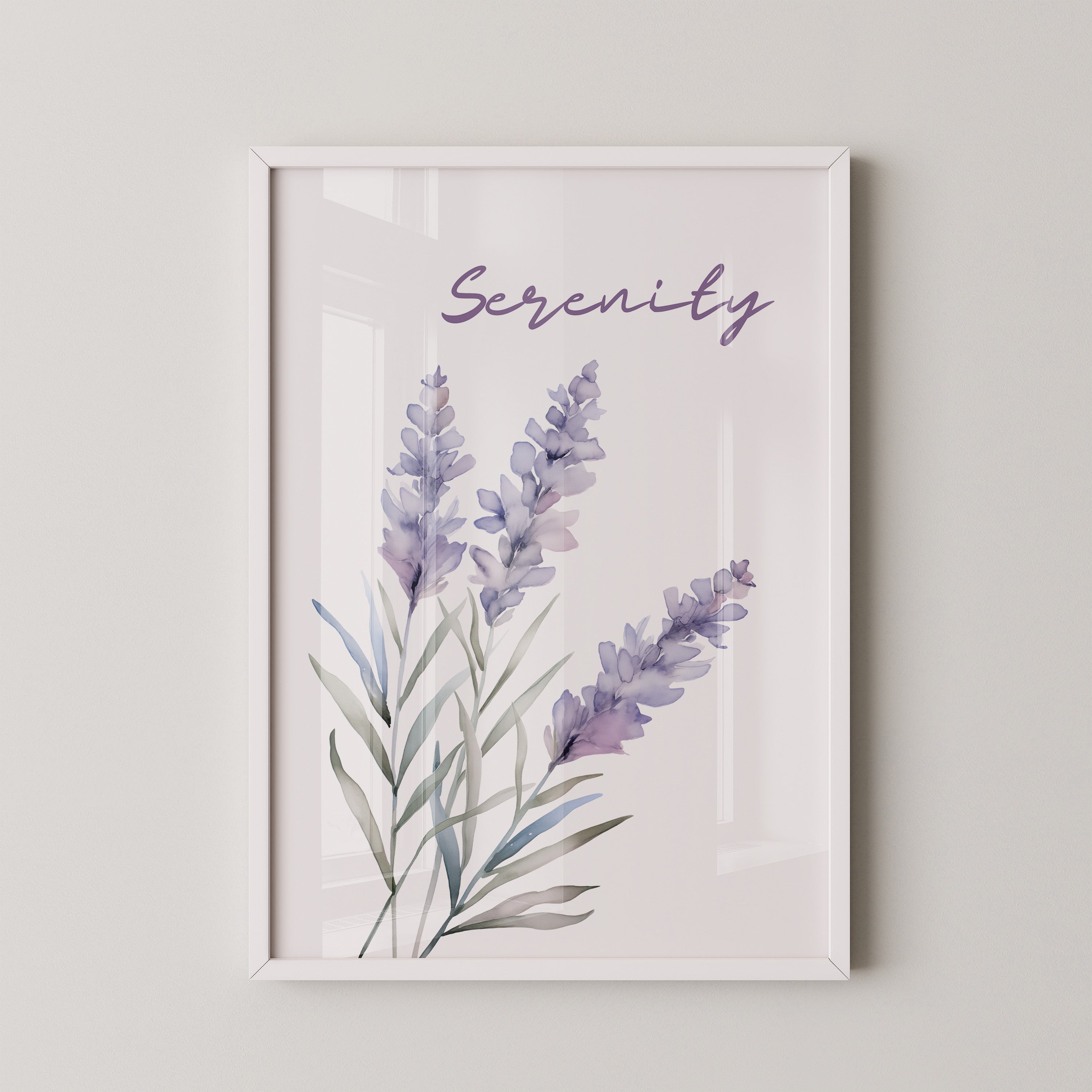 Lavendel Blüten Aquarell