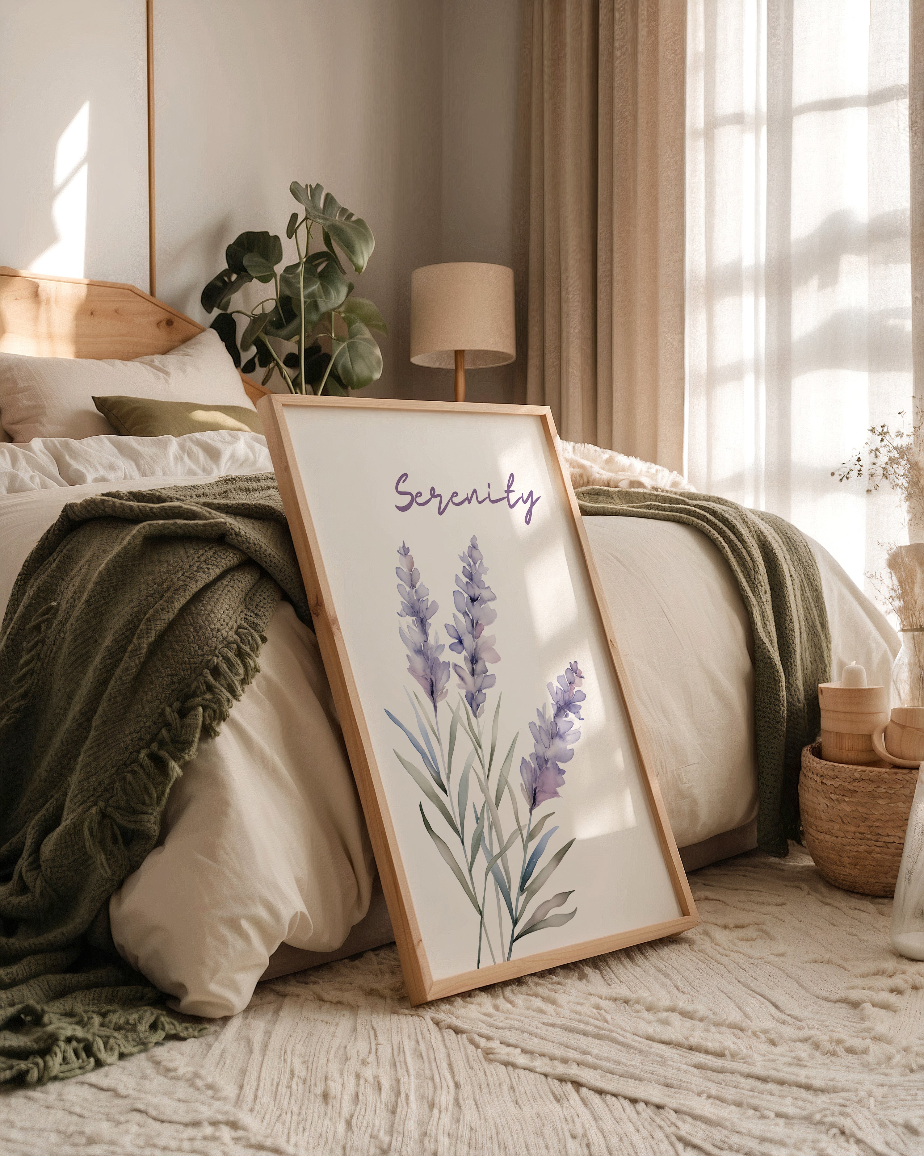 Lavendel Blüten Aquarell