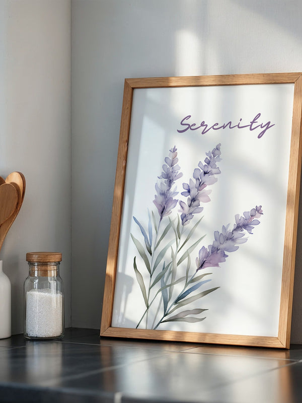 Lavendel Blüten Aquarell