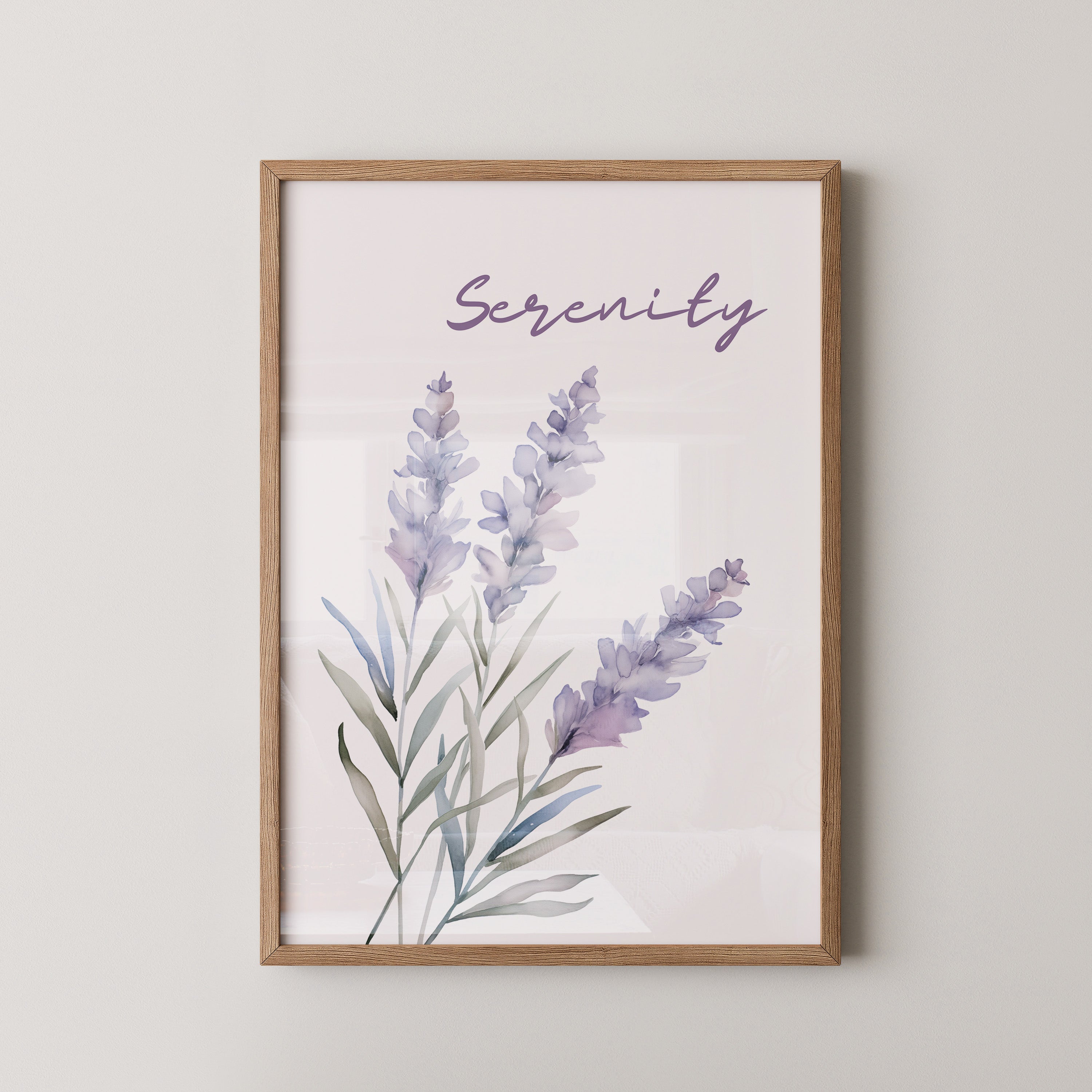 Lavendel Blüten Aquarell
