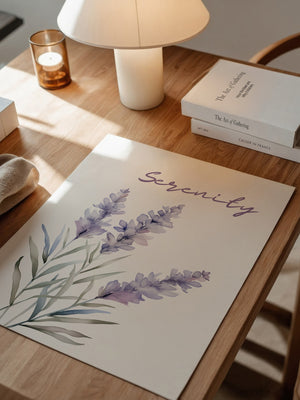 Lavendel Blüten Aquarell