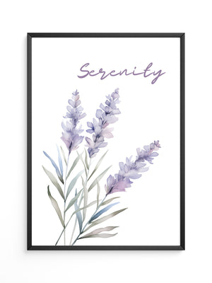 Lavendel Blüten Aquarell