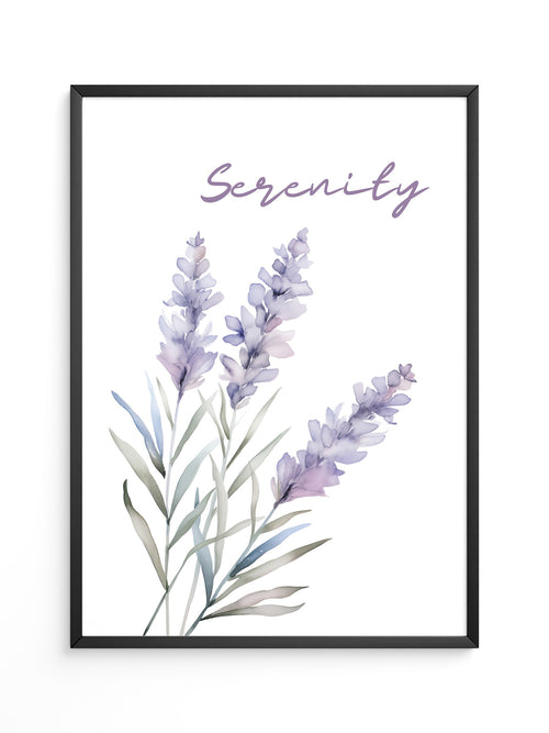Lavendel Blüten Aquarell