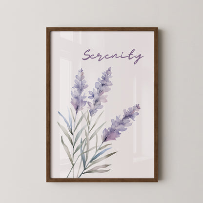 Lavendel Blüten Aquarell