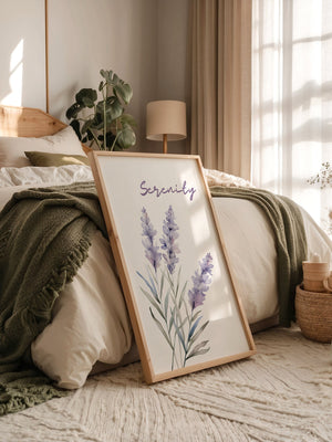 Lavendel Blüten Aquarell