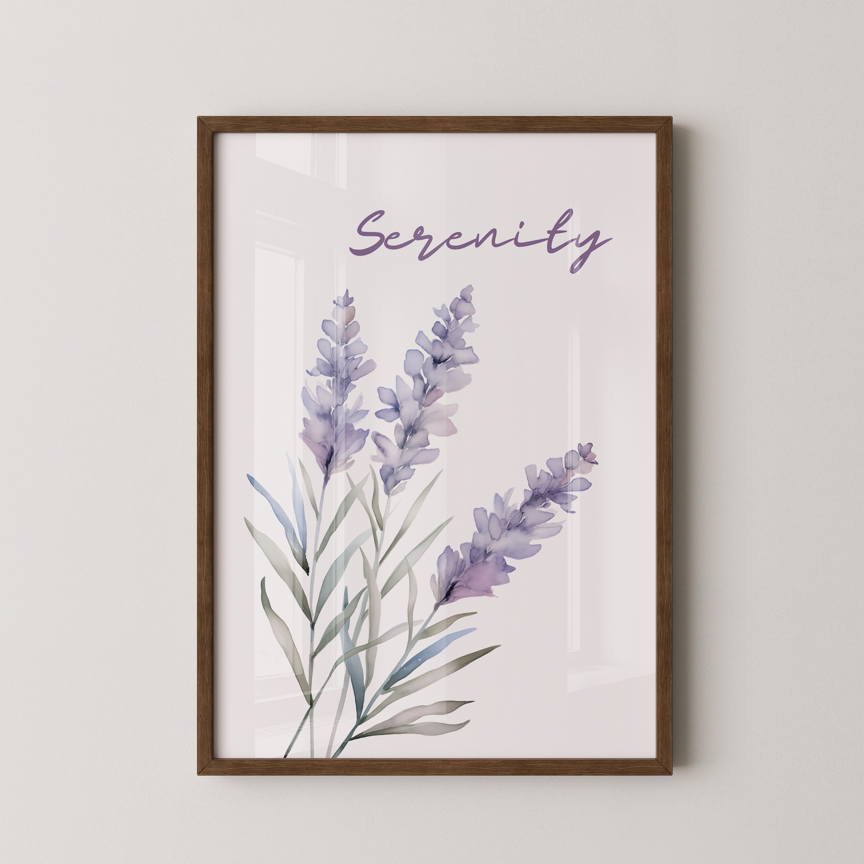 Lavendel Blüten Aquarell