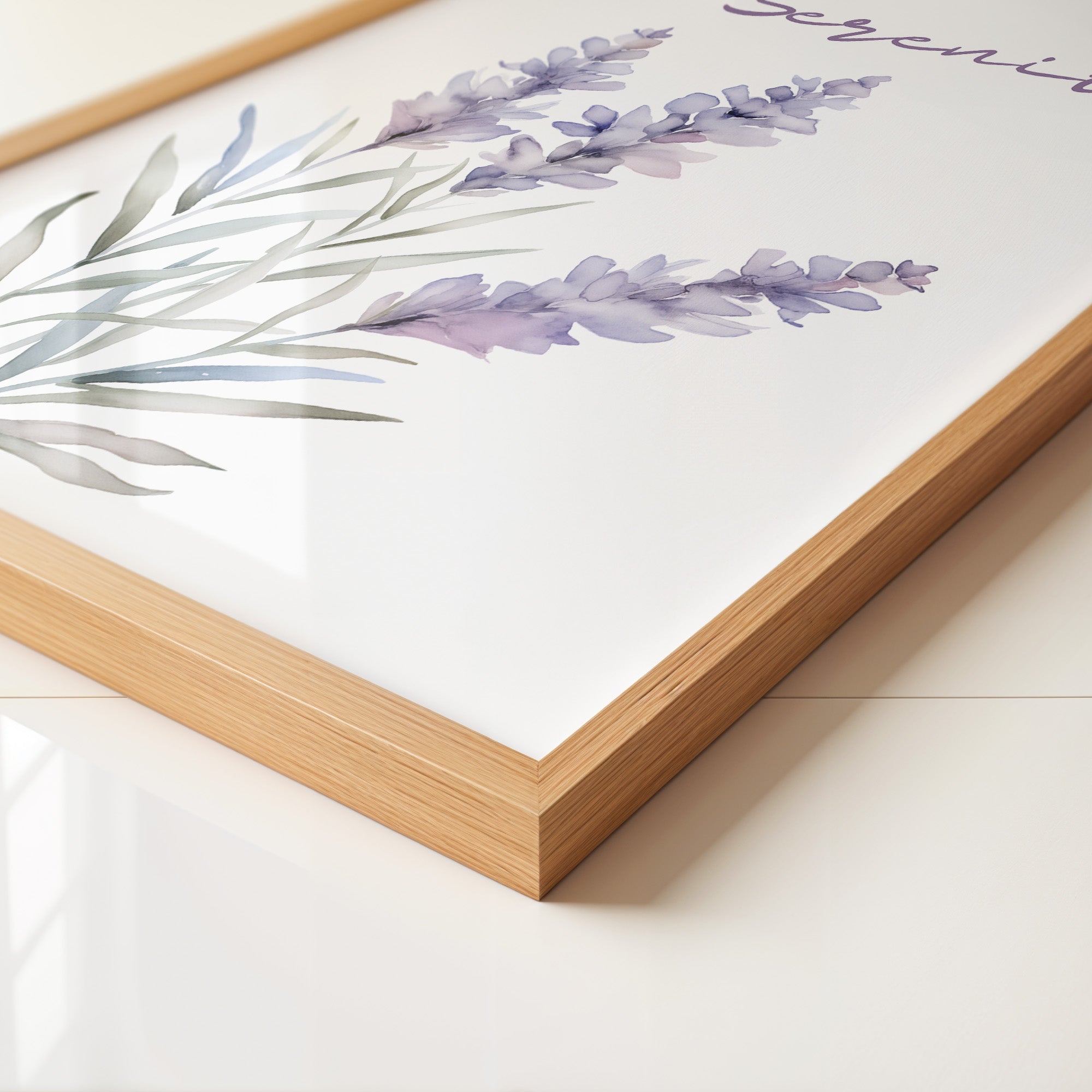 Lavendel Blüten Aquarell