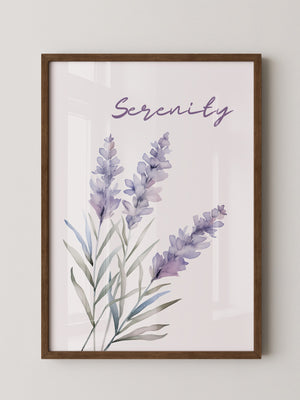 Lavendel Blüten Aquarell