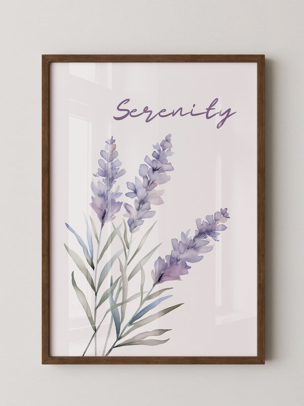 Lavendel Blüten Aquarell