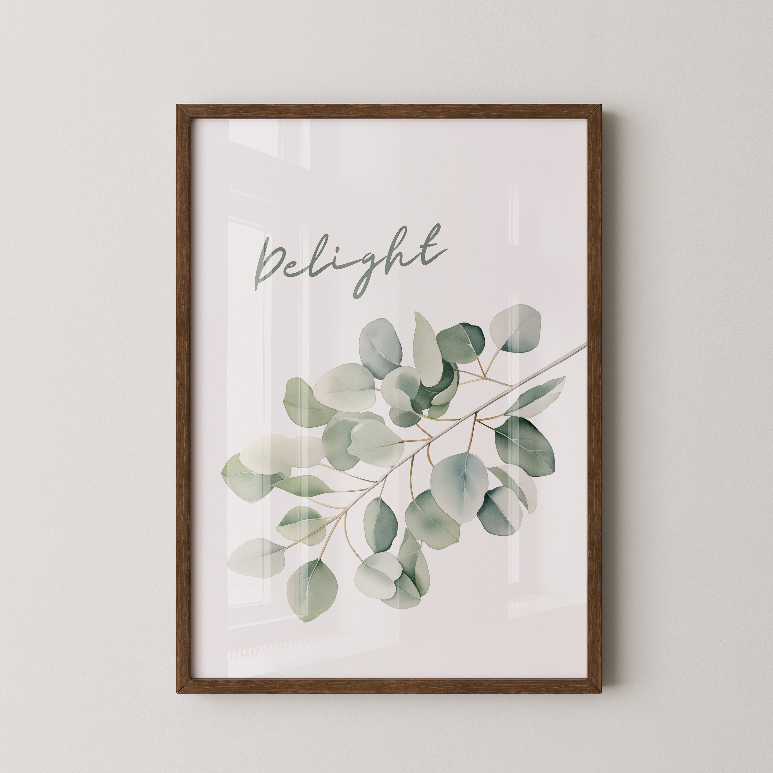 Eukalyptus Aquarell Zweig