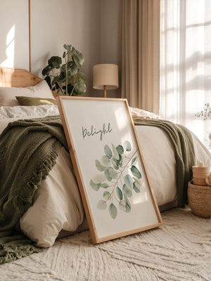 Eukalyptus Aquarell Zweig