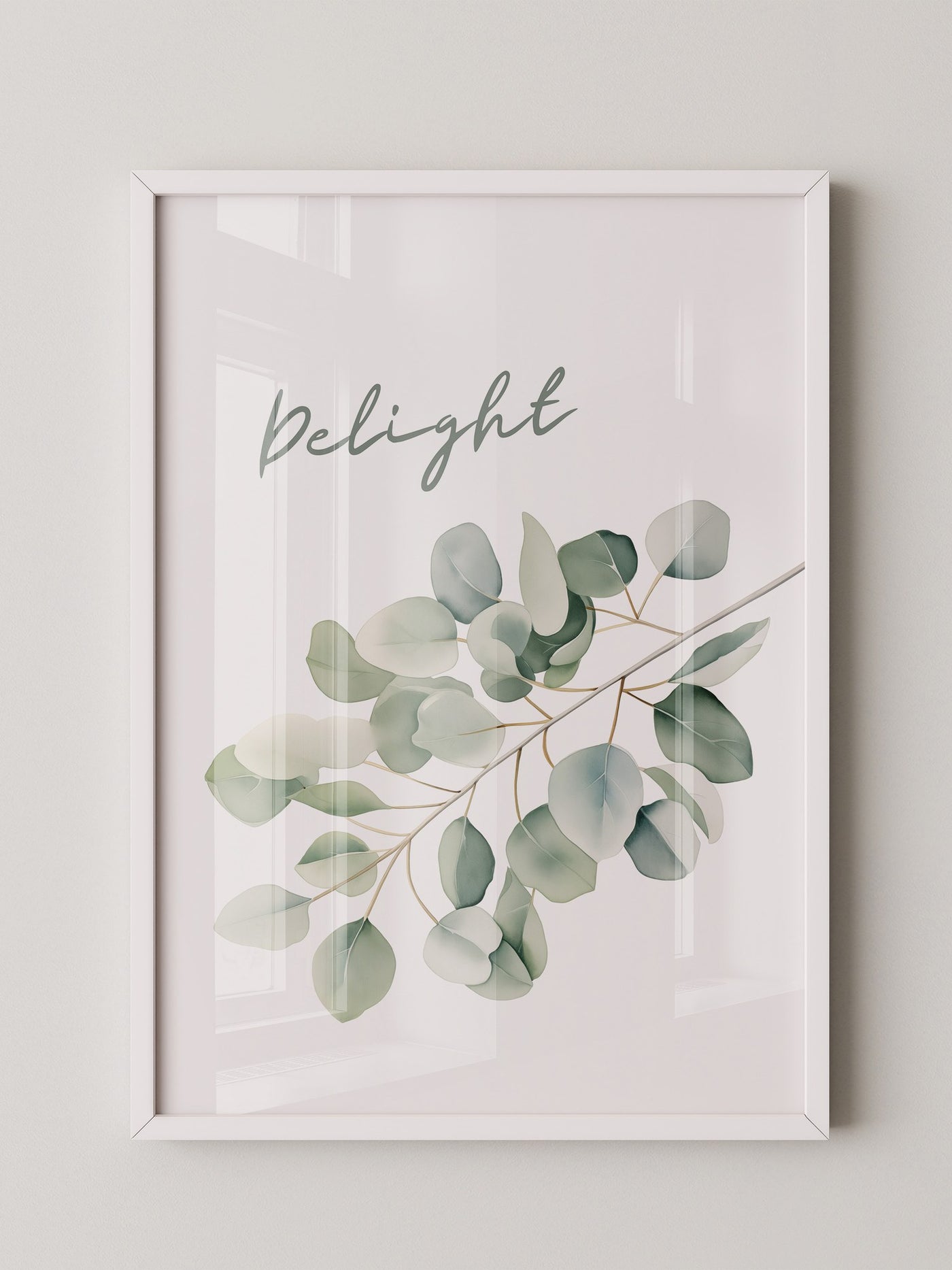 Eukalyptus Aquarell Zweig