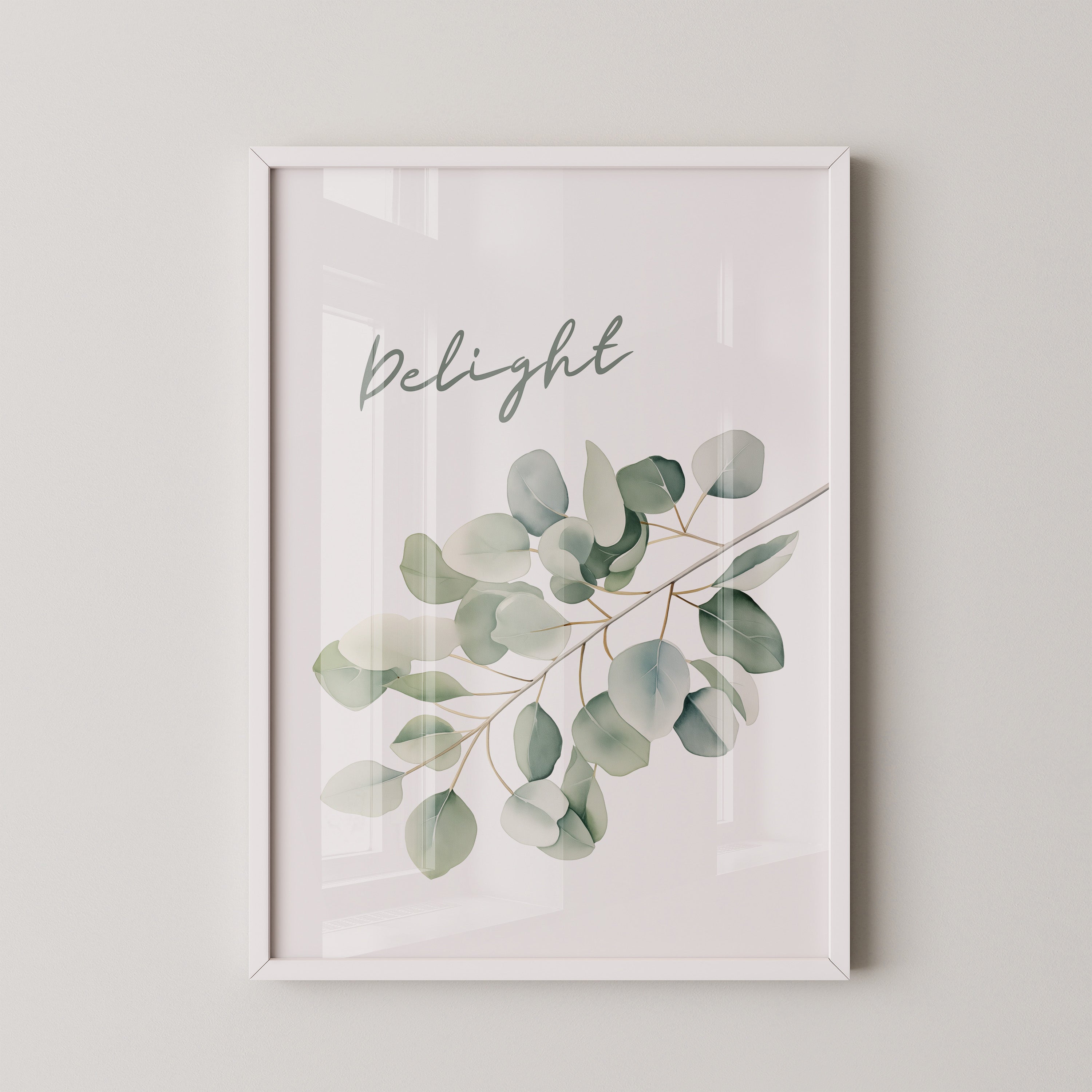 Eukalyptus Aquarell Zweig