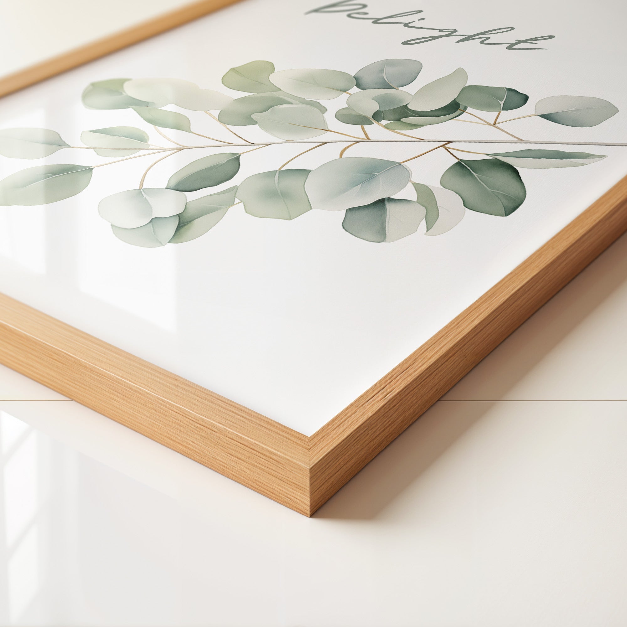 Eukalyptus Aquarell Zweig