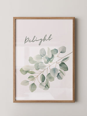 Eukalyptus Aquarell Zweig