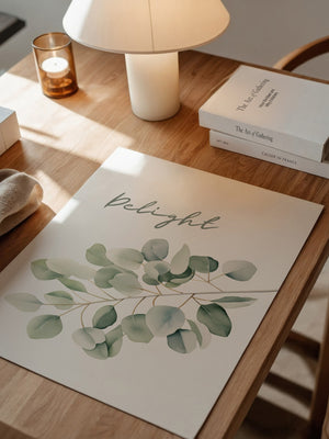 Eukalyptus Aquarell Zweig