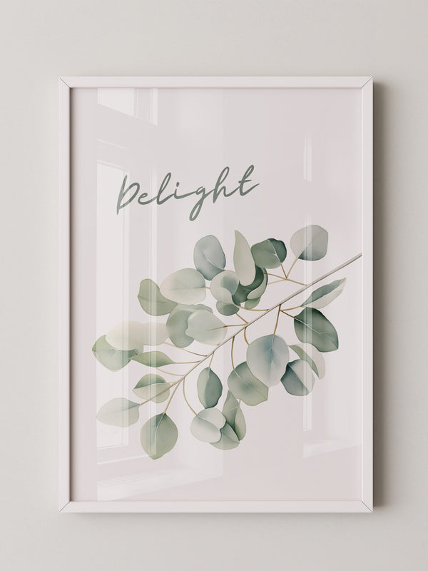 Eukalyptus Aquarell Zweig