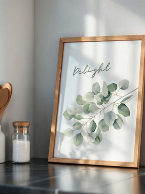 Eukalyptus Aquarell Zweig