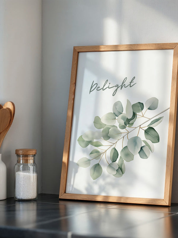 Eukalyptus Aquarell Zweig