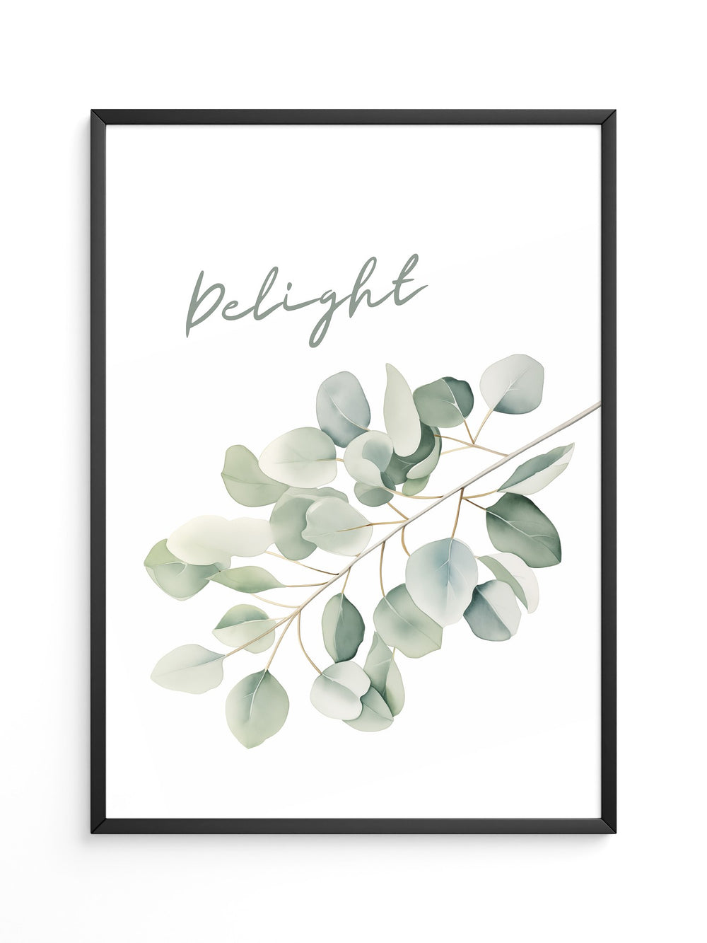Eukalyptus Aquarell Zweig