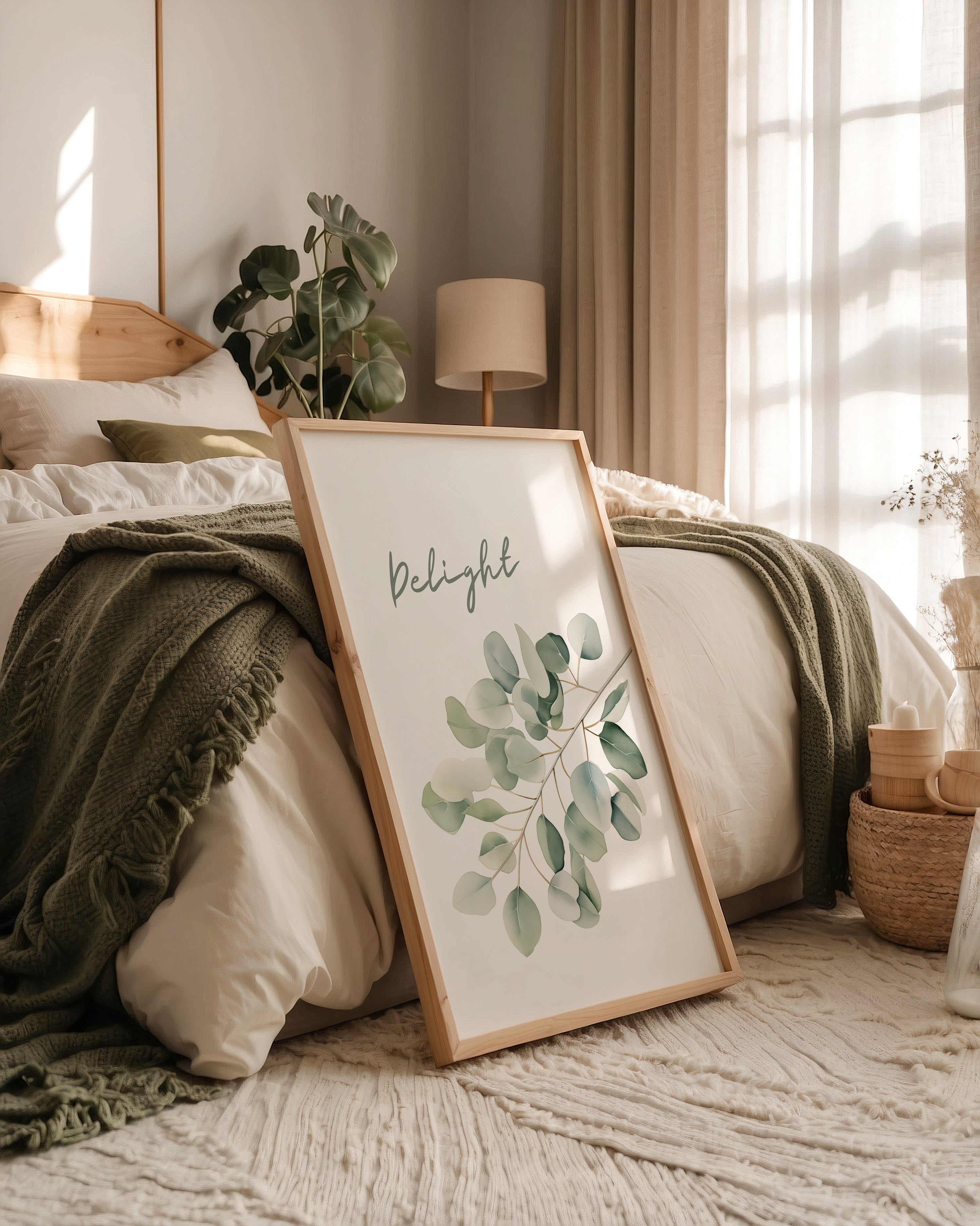 Eukalyptus Aquarell Zweig