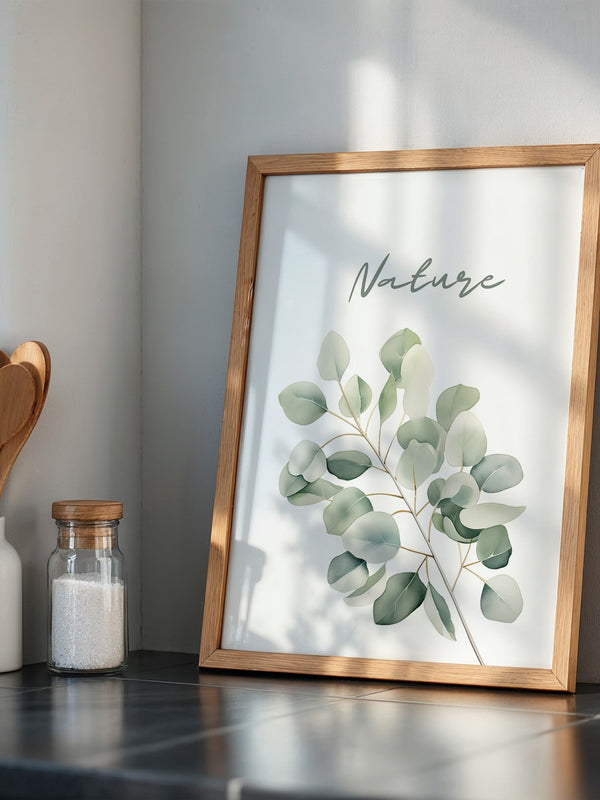 Eukalyptus Aquarell grün