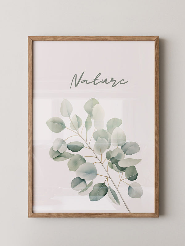Eukalyptus Aquarell grün