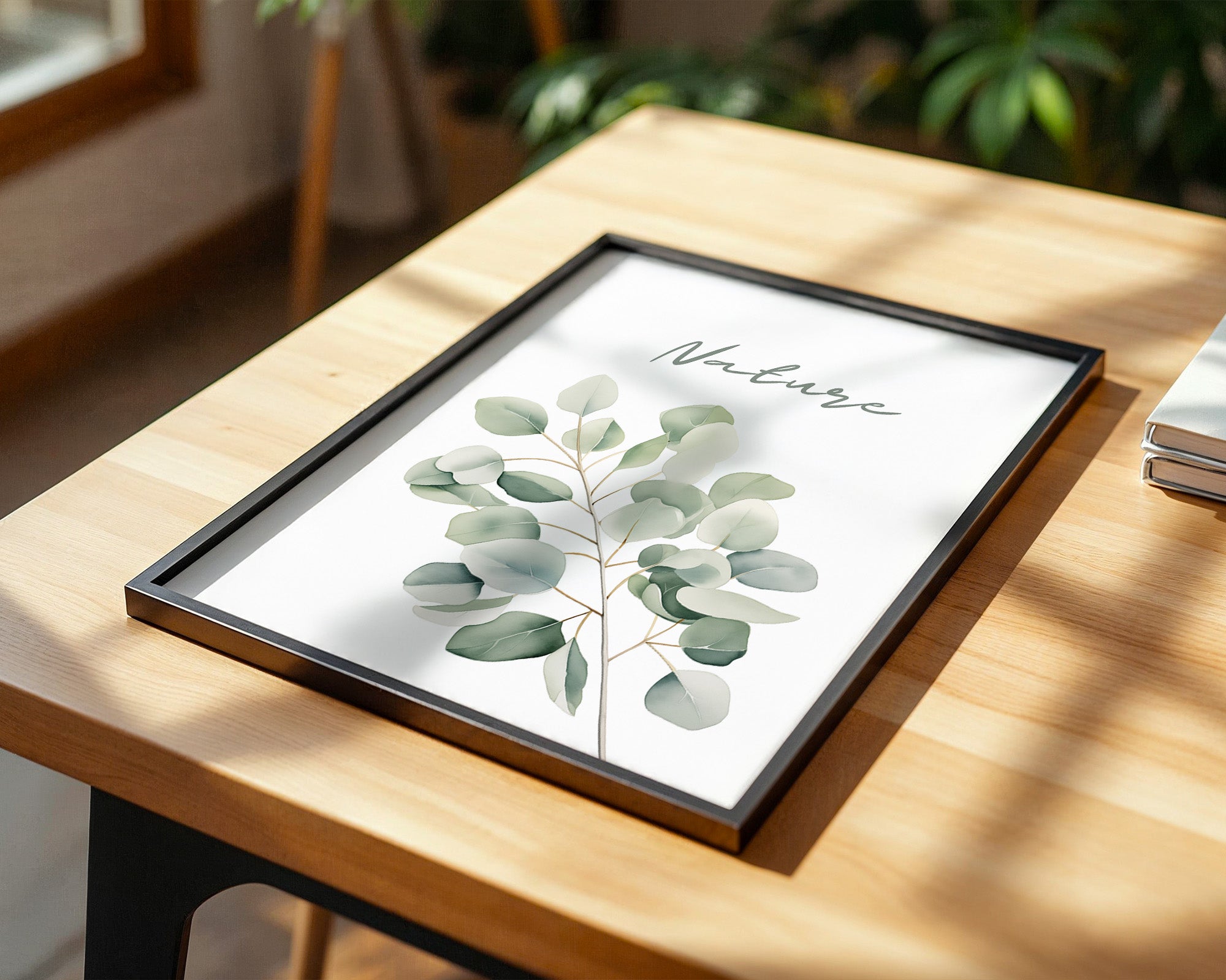 Eukalyptus Aquarell grün