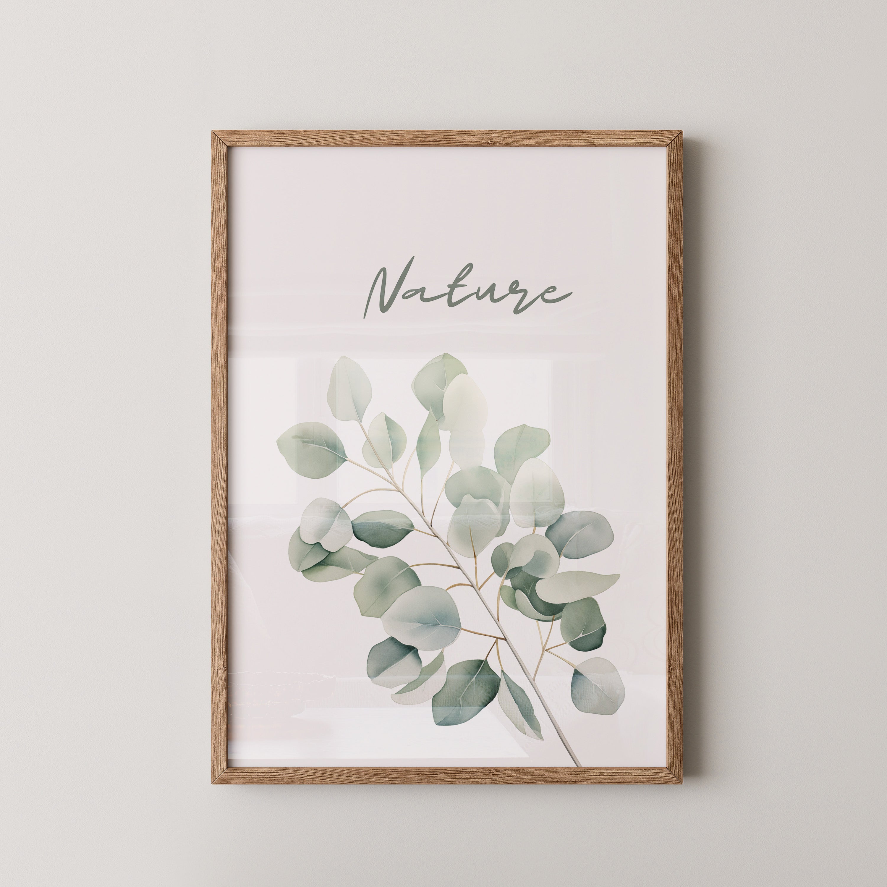 Eukalyptus Aquarell grün