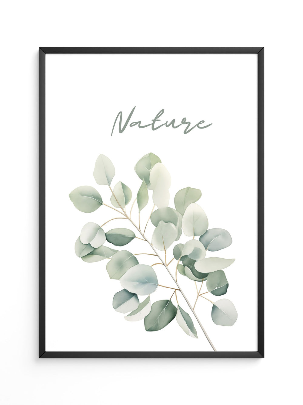 Eukalyptus Aquarell grün